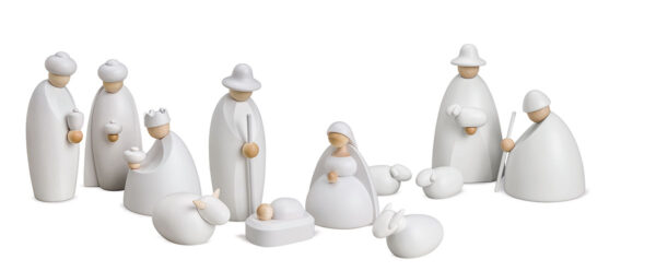 Bjoern Koehler Small Nativity Scene Figures - 12 cm SNOW WHITE