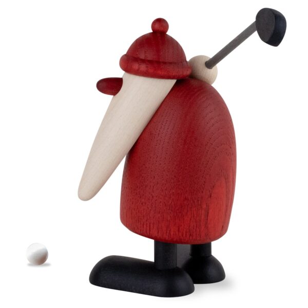 Santa Claus with golf club holding up, small - Image 2