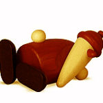 Bjoern Koehler Kunsthandwerk - Santa - lying on back