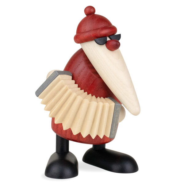 Santa Claus playing the accordion