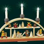Glaesser Schwibbogen-Teddy-Bear Children Electrically illuminated