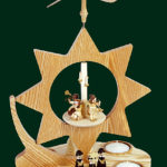 Glaesser Tea light Pyramid Star shaped, Choir with church village