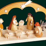 Glaesser Candle Holder - Birth Scene Jesus Christ 2