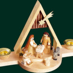 Glaesser Candle Holder - Birth Scene Jesus Christ 4