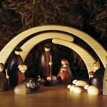 Bjoern Koehler Nativity Scenes Small, 12cm, linden wood, colored, glazed